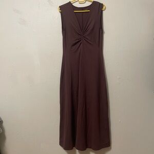 Patagonia Bandha Dress Twist Front Women’s Size Medium Brown Sleeveless